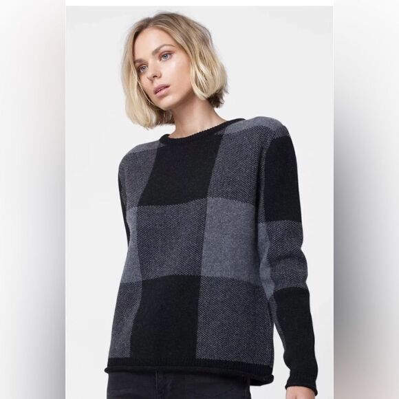 Anine Bing Plaid Sweater - Picture 1 of 8